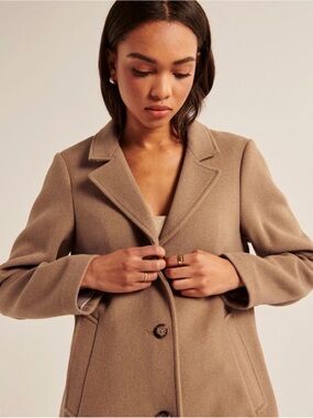 Abercrombie Wool Blend Dad Coat